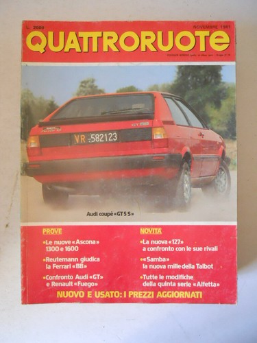 Quattroruote 313 1981 talbot - 1981,