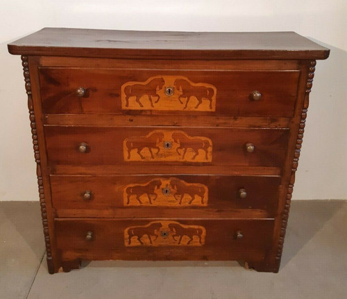 Antico cassettone 800 noce - '800, in