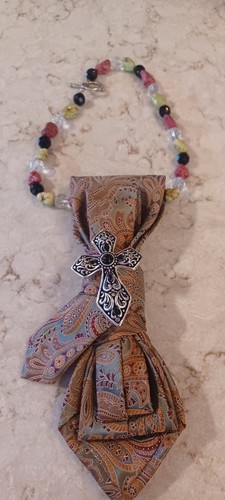 Collana cravatta artigianale - cravatta,