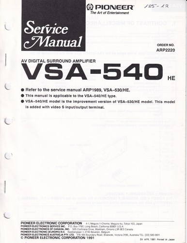 Manuale servizio per - di,