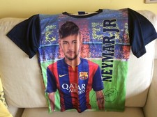 MAGLIA CALCIO BARCELLONA BARCELONA NEYMAR JR. PER BAMBINO RAGAZZINO AUTOGRAFATA