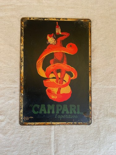 Insegna metallo campari - insegna,