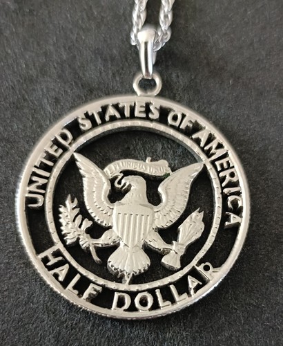 Collana kennedy mezzo dollaro - collana,