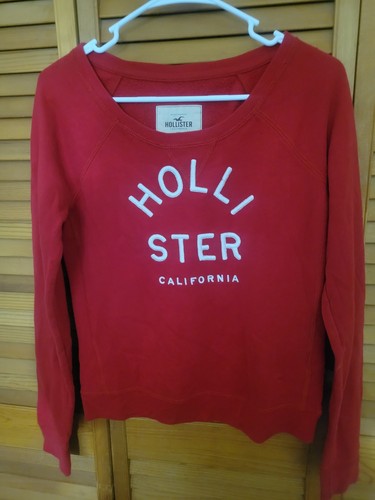Felpa donna hollister rossa - felpa,