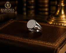 ANELLO CHEVALIER ORO BIANCO 18