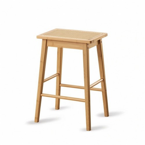 Sgabello legno con seduta - legno,