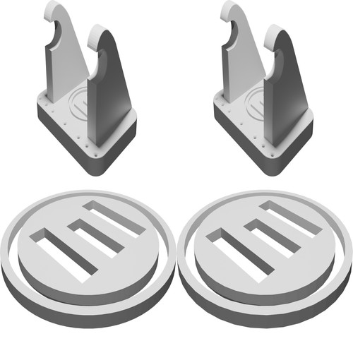 Supporto muro espositore - supporto,