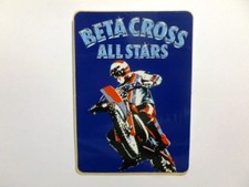 VECCHIO ADESIVO MOTO / Old Original Sticker BETA CROSS TRIAL (cm 9 x 13)