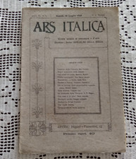 ARS ITALICA Rivista mensile di letteratura e d'arte Napoli 31 Luglio 1918
