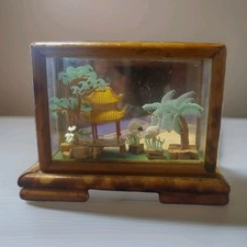 Vintage Chinese Glass Teak