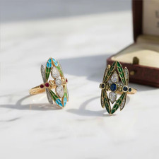 Anello Libellula Art Nouveau