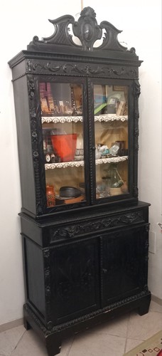 Antica credenza vetrina - ,