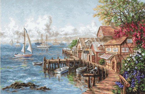 Cross stitch pattern - cross, mariner's