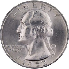 1952 D Washington Quarter BU