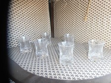 Vintage liquor glasses set