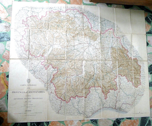 Vecchia grande mappa vintage - mappa,