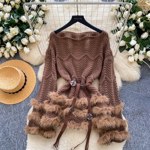 Donna uncinetto maglia top - a,