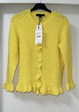 CARDIGAN ZARA GIALLO GIROCOLLO