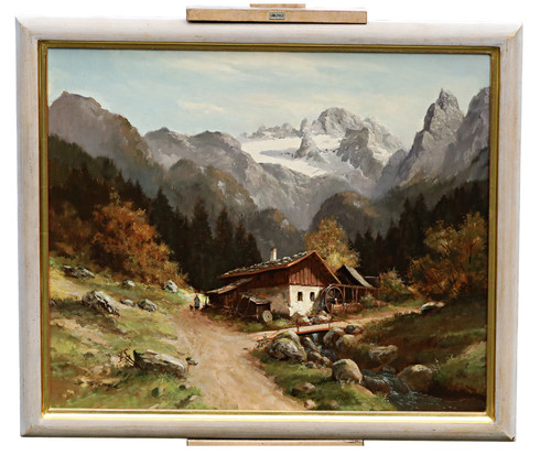 Olio tela firmato jürgen - olio, su