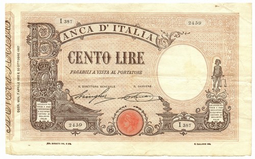 100 lire barbetti grande - lire, b