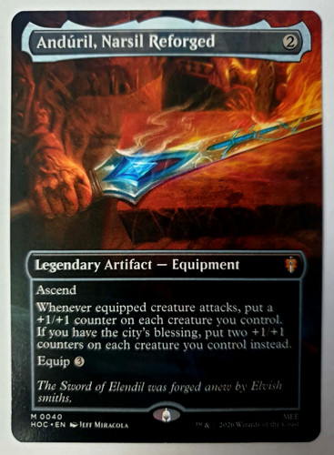 Anduril narsil reforged - anduril,,