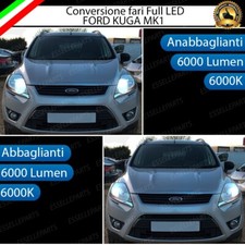 CONVERSIONE FARI FULL LED FORD KUGA MK1 6000K BIANCO GHIACCIO CANBUS