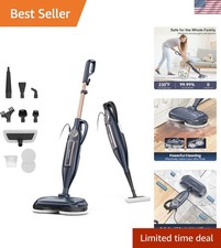 Scopa a Vapore Pulitore Pavimenti Spin Mop Leggero 3 Modalità Pastiglie di Lavaggio