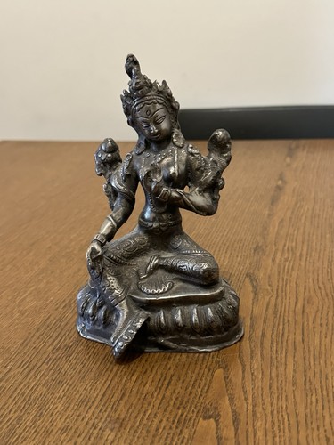 Statua tara buddha argento - buddha,