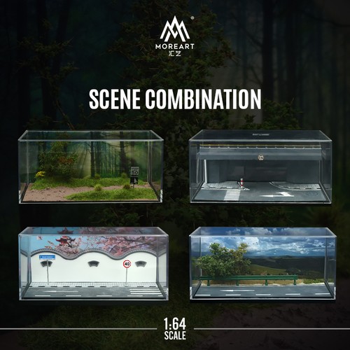 Diorama modellino garage - diorama,