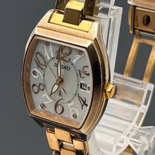 Raro orologio da donna Seiko LUKIA Solar data oro testato condizioni