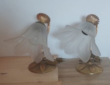 COPPIA LAMPADE IN METALLO