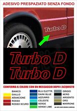 KIT adesivi Fiat Uno Turbo D