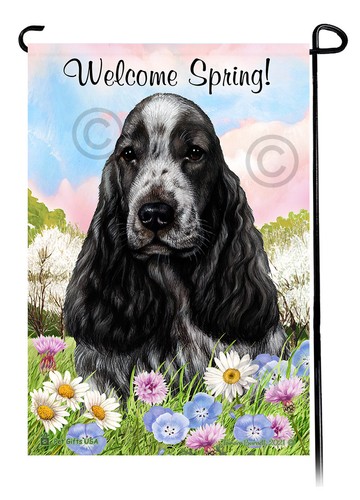 Welcome spring garden - flag,