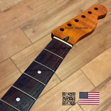Telecaster collo acero palissandro fiamma tostata adatta Fender Warmoth TR02x