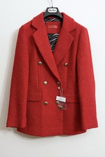 Max&Co Max Mara blazer donna giacca doppiopetto in bouclé di colore rosso tg. 38