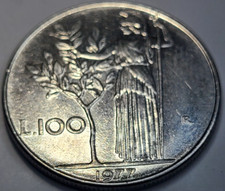 1977 Italy 100 Lire KM# 96.1