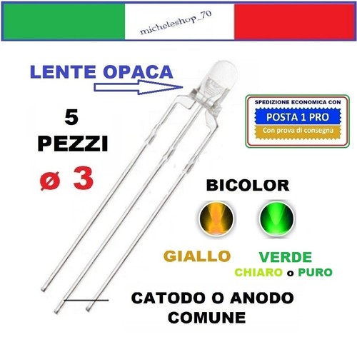 Pezzi diodo led bicolore - 5,