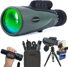Binocolo monoculare, Kitgsmke 10-30 x 50 mm HD Telescopio per adulti con prisma