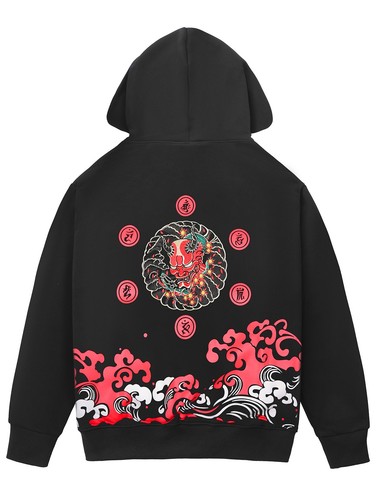 Felpa con cappuccio zip - cappuccio, e
