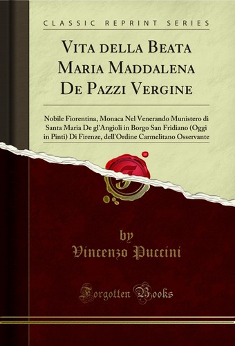 Vita della beata maria - vita,