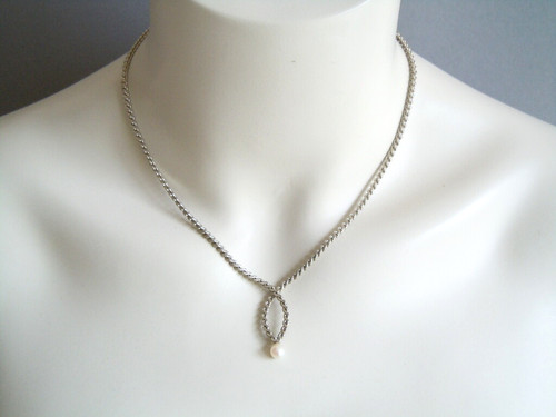 Collana moda perle artificiali - perle,