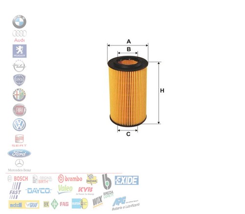 Filtro olio bmw serie e46 - filtro, 3