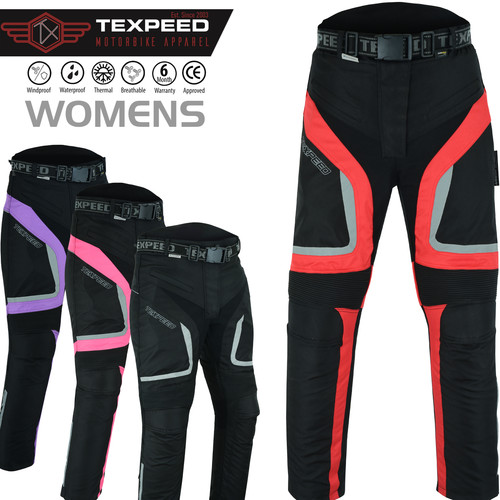 Texpeed pantaloni moto donna - pantaloni,