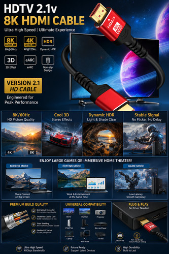 Cavo hdmi dsc ultra - 8k,
