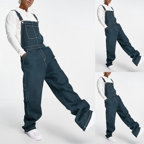 Salopette uomo denim bavaglino