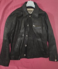 Giubbotto in Vera Pelle Nera -