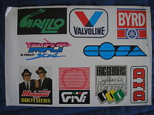MOTOCROSS SET ADESIVI ANNI 90 GRILLO MALAGUTI VALVOLINE GEBOERS GIVI