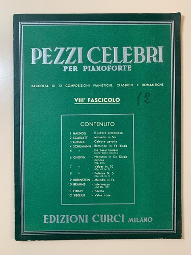 Pezzi celebri per pianoforte
