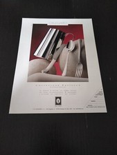 1992 CALEGARO COLLEZIONE PAVILLON ARGENTO DESIGN VIGNELLI VINTAGE AD PUB