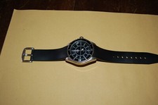 CsK Time, Orologio Quarzo, Cassa 44mm,  Cinturino Gomma Nera, Anallergico, usat